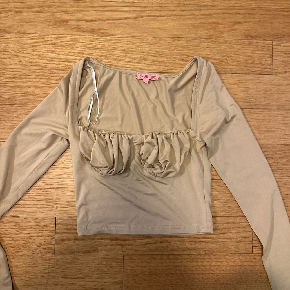 Verge girl long sleeve crop top